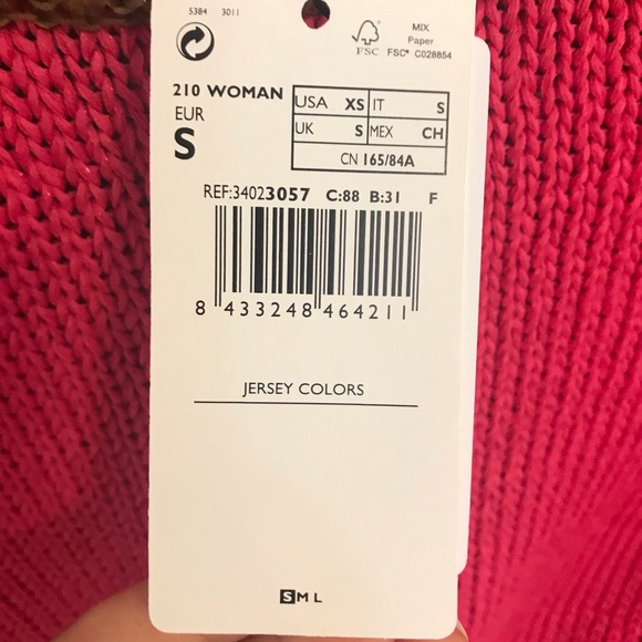 Chunky knit color-blocked Mango sweater NWT - Picture 6 of 6